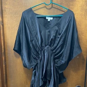 Women’s silk she + sky black blouse